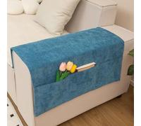 y fundas de reposabrazos de sofá de poliéster suave que protegen los pasamanos del sofá de las manchas y el desgaste, diseñadas para combinar perfectamente con el estilo de tu sala de estar (azul