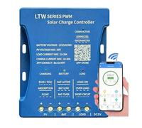 Y&H Controlador de carga solar de 30 A, 12 V/24 V/36 V PV máximo 80 V WIFI Bluetooth Comunicación Solar Regulador inteligente para baterías de plomo ácido, LiFePO4