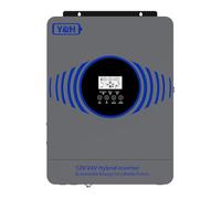 Y&H Inversor solar híbrido de 4200W con dos voltajes de batería 12V 24V integrado MPPT 100A cargador solar máximo potencia PV 4000W entrada con BMS WLAN comunicación independiente de la red