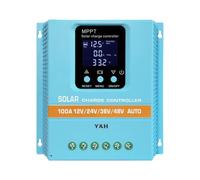 Y&H Regulador de carga solar 100A 12V 24V 36V 48V pantalla LCD regulador inteligente máx 100V entrada dual USB para plomo-ácido/litio