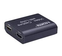 Y&H Tarjeta de captura de vídeo HDMI USB 2.0 HD 1080P 30 fps para juego en vivo con salida HDMI para PS3, PS4, Nintendo Switch DSLR, dispositivos de audio y vídeo para la escuela y el aula.