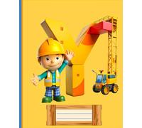 *Y* HOME BUILDER LETTER MONOGRAM COMPOSITION NOTEBOOK Diary Journal Cute Whimsical Real Estate Construction Building Contractor Figurine Doll Art: ... Son Kid Child GIFT Pre School Kindergarten