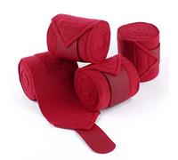 Y.J TAILS Horse Polo Wraps - Juego de 4 paquetes (2,5 m) de forro polar suave para piernas ecuestres (2,5 m)