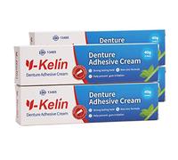 Y-Kelin,Crema adhesiva para dentaduras postizas,pegamento dentadura postiza,adhesivo dentadura postiza 40g /1.4oz (4 PACK)
