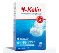 Y-Kelin Tabletas Limpiadoras para Dentadura Postiza y Prótesis Dentales Removibles - 36 Tabletas