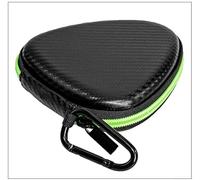 Y ligero duro EVA guitarra Pick Storage Case con interior particionado para la gestión organizada de la púa (negro)
