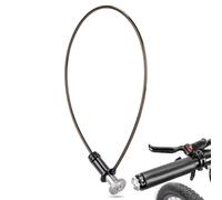 y llave de cadena de , con llave,Cable de bicicleta de extremo del manillar - Cable de seguridad antirrobo compacto, accesorios de conducción para scoo