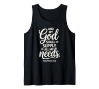 Y mi Dios suplirá Todas mis Necesidades Filipenses 4:19 Camiseta sin Mangas