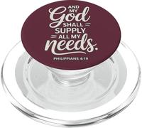 Y mi Dios suplirá Todas mis Necesidades Filipenses 4:19 PopSockets PopGrip para MagSafe