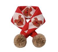 Y pañuelo para el cuello, bufanda envolvente, colgante, babero, bufanda cálida, bufanda térmica, bufanda para el cuello de vellón, rojo, Talla única