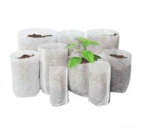 y prácticas bolsas de cultivo de plantas no tejidas para la cría, paquete de 100 unidades (plegado de 20 x 20 cm)