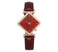 y relojes para mujer, reloj analógico de cuarzo, reloj de pulsera, reloj de negocios, fecha, reloj casual, rosso, talla única