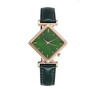 y relojes para mujer, reloj analógico de cuarzo, reloj de pulsera, reloj de negocios, fecha, reloj casual, verde, talla única