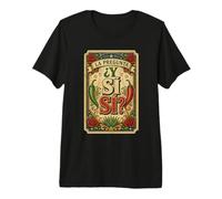 ¿Y Si Sí? Divertidos Refranes de mentalidad Positiva con expresión española Camiseta Premium