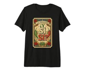 ¿Y Si Sí? Divertidos Refranes de mentalidad Positiva con expresión española Camiseta Premium
