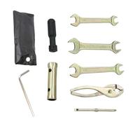 y tomas para moto - Herramientas de acero esenciales, zócalo práctico, formato portátil, compatible con múltiples marcas | Kit de reparación para vehículos completamente en tierra, resolución rápida