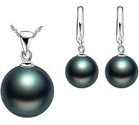 Y0228 Nice - Juego de pendientes de perlas de plata de ley, perlas artificiales, collar con colgante de novia, pendientes de novia, conjuntos de joyas de boda, Y0228 Nice
