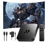 Y1 Android 16 TV Box,2+16GB,Amlogic S905 Quad-Core,Dispositivo Android 4K HD Dual WiFi 2.4/5 GHz+Bluetooth,LAN 100 Mbps,Dispositivo Inteligente para Televisor,para Dormitorio/Oficina (Mando IR)