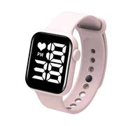 Y1 Reloj Deportivo Electrónico LED para Niños Banda de Silicona Ambiental Duradera Resistente Al Agua para Estudiantes Negro 4 Cm 1 × Reloj (Generic6v32wcugpy-220829WD02-2)