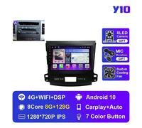 (Y10 8G 128G A)Car Radio for Mitsubishi Outlander Xl 2005-2012 for Citroen C-Crosser 2007-2013 Autoradio Audio Stereo 2din Multimedia