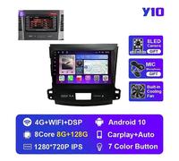 (Y10 8G 128G B)Car Radio for Mitsubishi Outlander Xl 2005-2012 for Citroen C-Crosser 2007-2013 Autoradio Audio Stereo 2din Multimedia