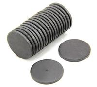 Y10 Ferrite Magnet For Arts, Craft, Science And Diy - 30mm de Diámetro x 3mm de Espesor - 0.9kg de Tracción - Paquete de 20