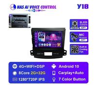 (Y18 2G 32G Voice A)Car Radio for Mitsubishi Outlander Xl 2005-2012 for Citroen C-Crosser 2007-2013 Autoradio Audio Stereo 2din Multimedia