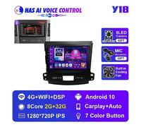 (Y18 2G 32G Voice B)Car Radio for Mitsubishi Outlander Xl 2005-2012 for Citroen C-Crosser 2007-2013 Autoradio Audio Stereo 2din Multimedia