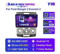 (Y18 2G 32G VOICE FO)Car Radio Multimedia Player For Ford Ranger 2 Everest 2 For Mazda BT-50 BT 50 2006-2011 Android Auto Navigation GPS Stereo Video