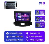 (Y18 3G 32G A)Car Radio for Mitsubishi Outlander Xl 2005-2012 for Citroen C-Crosser 2007-2013 Autoradio Audio Stereo 2din Multimedia