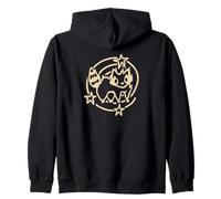 Y2K 90s Clever Scared Raccoon da miedo bajo la cola estrellada Sudadera con Capucha
