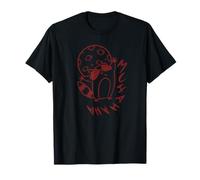 Y2K 90s Creepy Raccoon Evil Laugh Under The Moon Camiseta