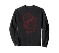 Y2K 90s Creepy Raccoon Evil Laugh Under The Moon Sudadera