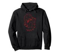 Y2K 90s Creepy Raccoon Evil Laugh Under The Moon Sudadera con Capucha