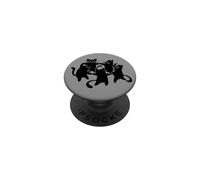 Y2K 90s Cute Cats and Tomcats Bailando en un círculo PopSockets PopGrip Adhesivo