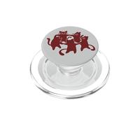 Y2K 90s Cute Tomcats y Gatos Bailando en un círculo PopSockets PopGrip para MagSafe