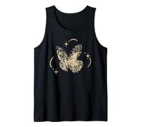 Y2K 90s Estilo Tatuaje Punteado Punteado Mariposa Camiseta sin Mangas