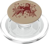 Y2K 90s juguetón Lindo Gato Tomcat con Cuchillo bajo Estrellado PopSockets PopGrip para MagSafe