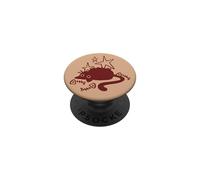 Y2K 90s Lazy Gato Gordito Tomcat por Fish Bones Stargazing PopSockets PopGrip Adhesivo
