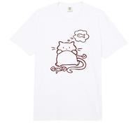 Y2K 90s Perezoso Gordito Tomcat Gato Hambriento Después De Pescado Comfort Colors Adult Heavyweight T-Shirt