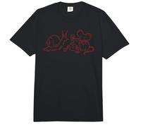 Y2K 90s Tea Time con ratón Caracol y Gusano Comfort Colors Adult Heavyweight T-Shirt