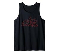 Y2K 90s Tea Time Debajo de Las Estrellas con ratón Caracol y Gusano Camiseta sin Mangas
