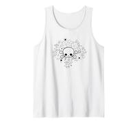 Y2K Accessoires Kawaii Baby Skeleton Face For Gothic Girls Camiseta sin Mangas