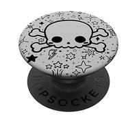 Y2K Accessoires Kawaii Baby Skeleton Face For Gothic Girls PopSockets PopGrip Adhesivo