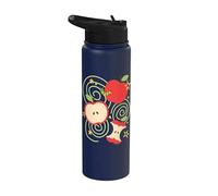 y2k Apple Kawaii Cute Vintage 90s Retro Summer Teen Stainless Steel Insulated Water Bottle