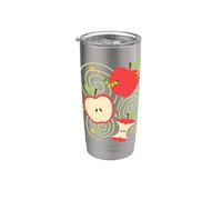 y2k Apple Kawaii Cute Vintage 90s Retro Summer Teen Vaso térmico de acero inoxidable de doble pared
