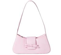 Y2K - Bolso estilo hobo retro para mujer, tamaño mediano, capacidad de 1.9 L, con correa para el hombro, piel sintética, color liso, para uso diario, cierre de cremallera, Pink, one size