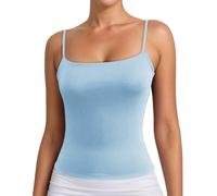 Y2K Camisola para Mujer, sin Mangas, Tirantes Finos, Cuello en U, Monocolor, cómoda, Transpirable, Deportiva, básica, Ropa Interior, Elegante