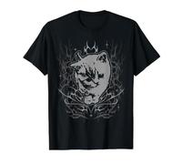 Y2K Cat Cute Alt 2000s Grunge Vintage Graphic Camiseta gráfica económica, Hombre, Negro, L