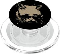 Y2K Cat Sunglasses 90s 2000s Grunge Vintage Graphic PopSockets PopGrip para MagSafe